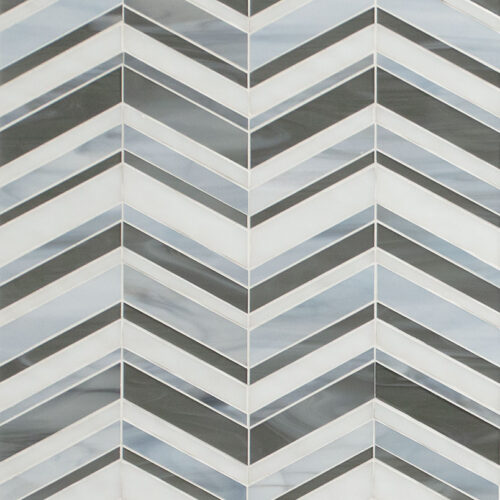 URBAN WAVE LAPIS GLASS TILE