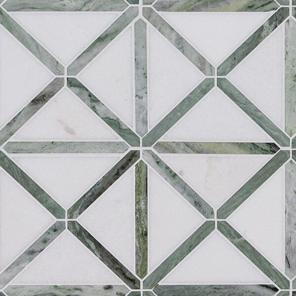 Verdant Green Geometrica Pattern