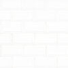WHITE 2X4 BEVELED GLOSSY MOSAIC