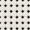 WHITE & BLACK OCTAGON MOSAIC