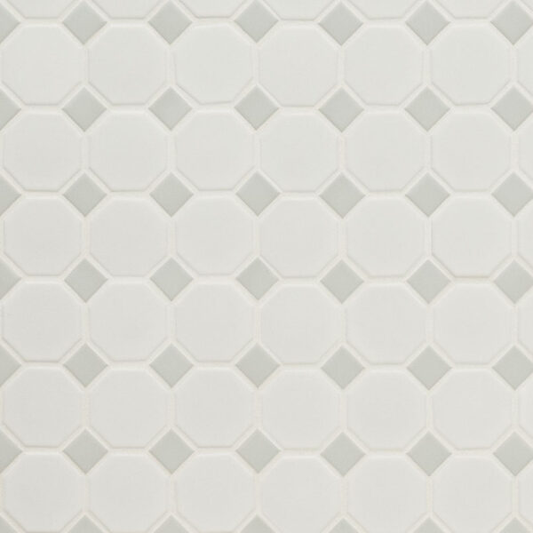 white-and-gray-matte-octagon-6mm WHITE & GRAY OCTAGON MOSAIC
