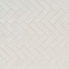 White Glossy Herringbone