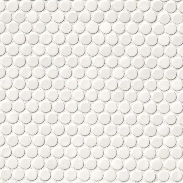 white-glossy-penny-round-mosaic WHITE GLOSSY PENNY ROUND