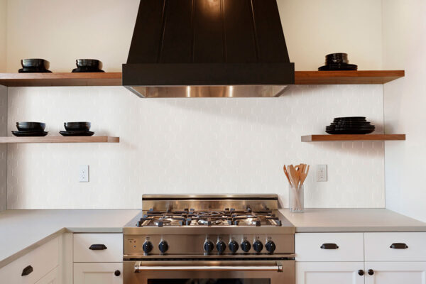 WHITE MATTE 2” HEXAGON MOSAIC